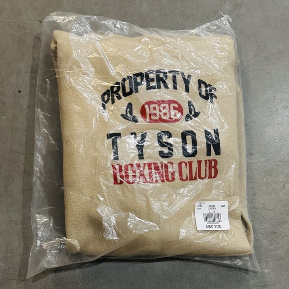 New PacSun x Mike Tyson Boxing Club Hoodie Men’s Sz Medium Cream/Black/Red *RARE - Picture 4 of 5